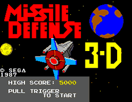 Missile Defense 3D Title Screen
